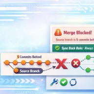 GitLab Merge Blocked: Source Branch Behind Target